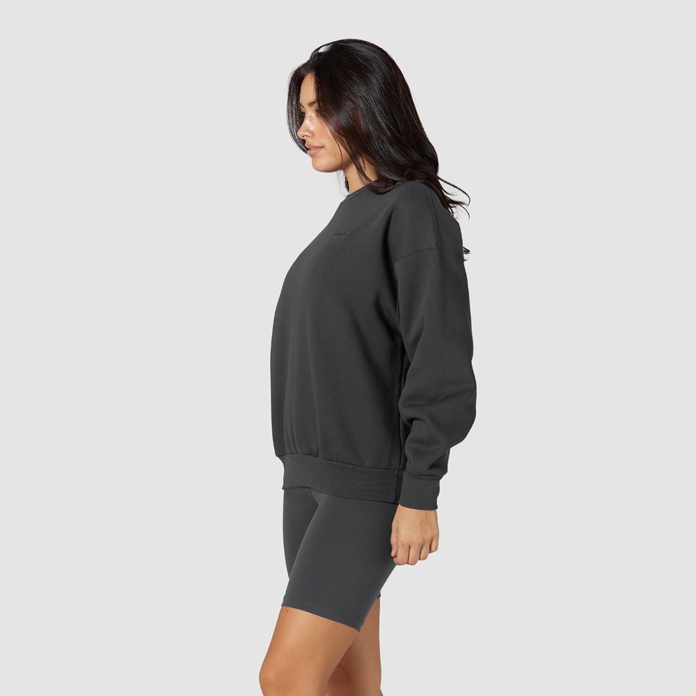 Lounge Underwear 365 Oversized Crew Neck Jumper Pebble | TAIQ-79263