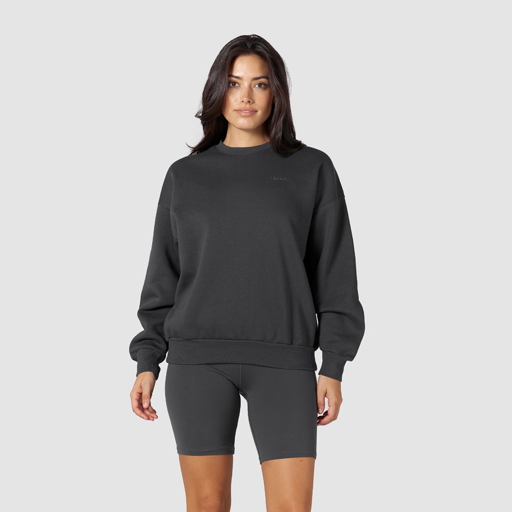 Lounge Underwear 365 Oversized Crew Neck Jumper Pebble | TAIQ-79263