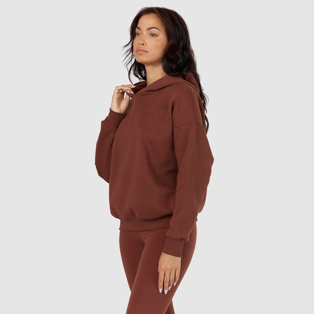 Lounge Underwear 365 Oversized Hoodie Choklad | UPCG-81467