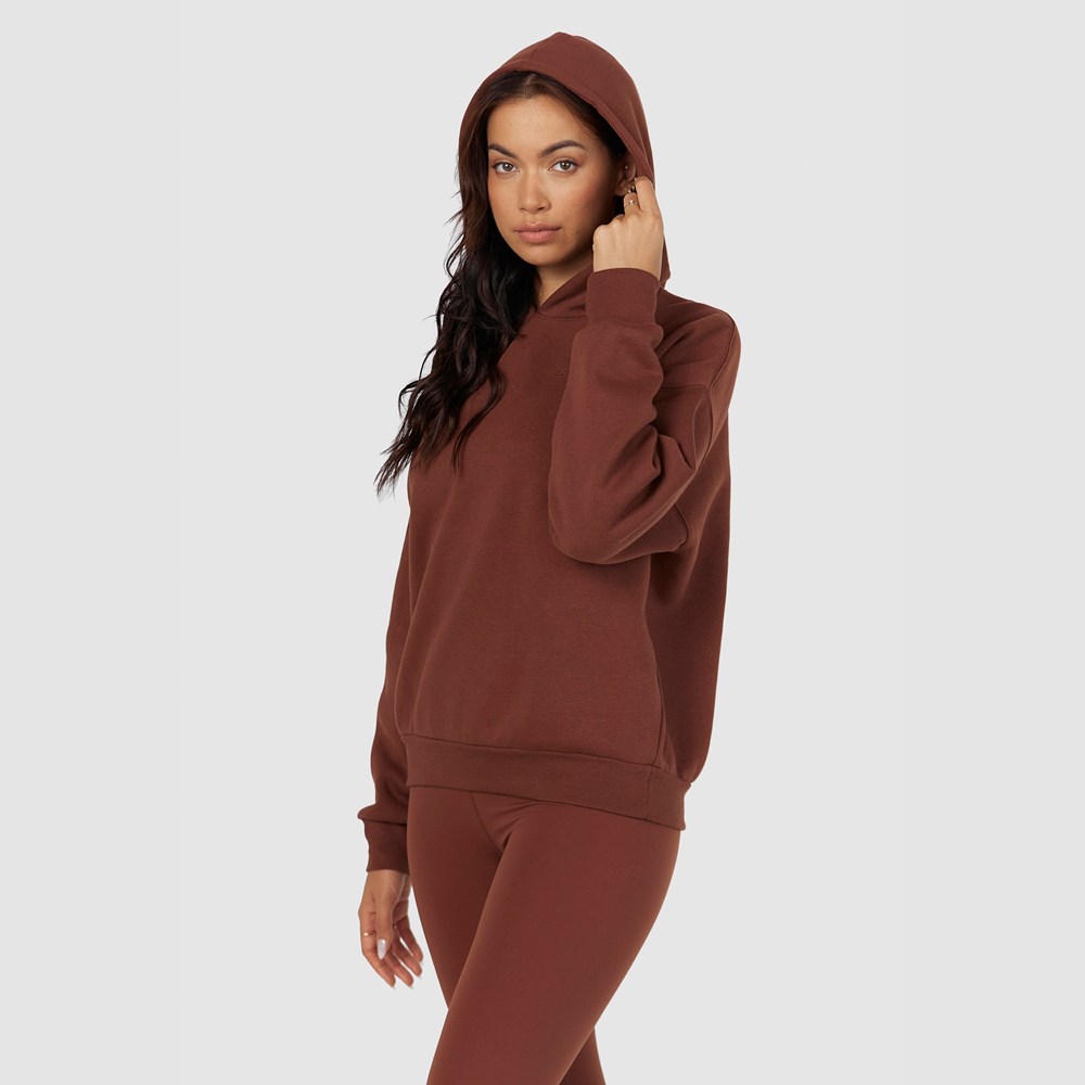 Lounge Underwear 365 Oversized Hoodie Choklad | UPCG-81467