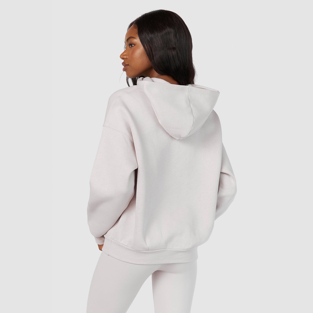 Lounge Underwear 365 Oversized Hoodie Stone | BACO-50124