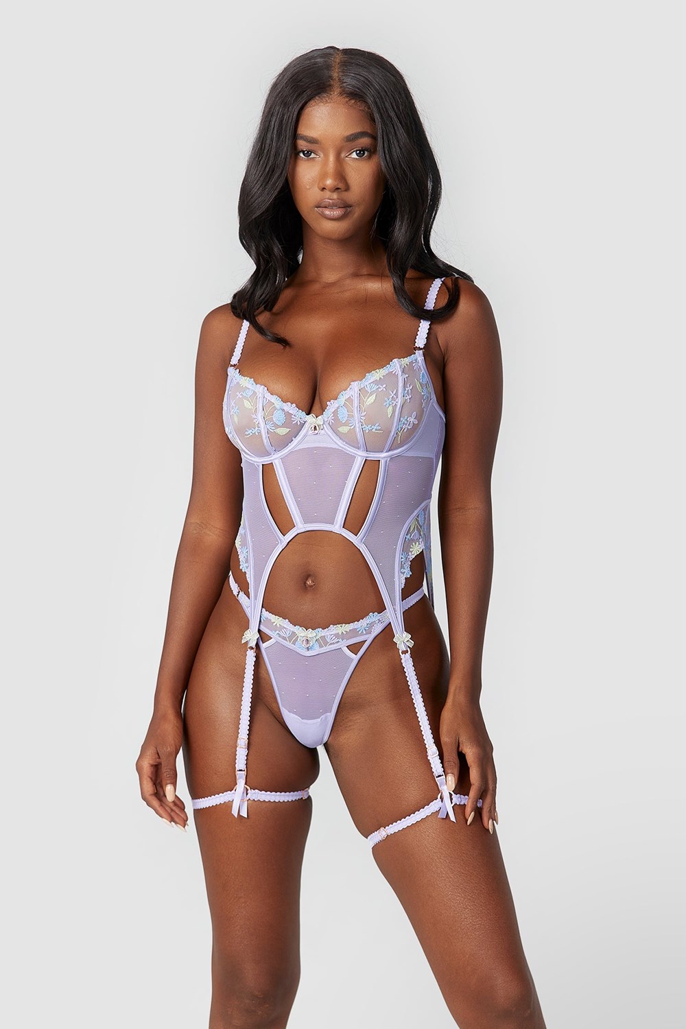 Lounge Underwear Amelia Intimates Set Lilac | GHRZ-01529