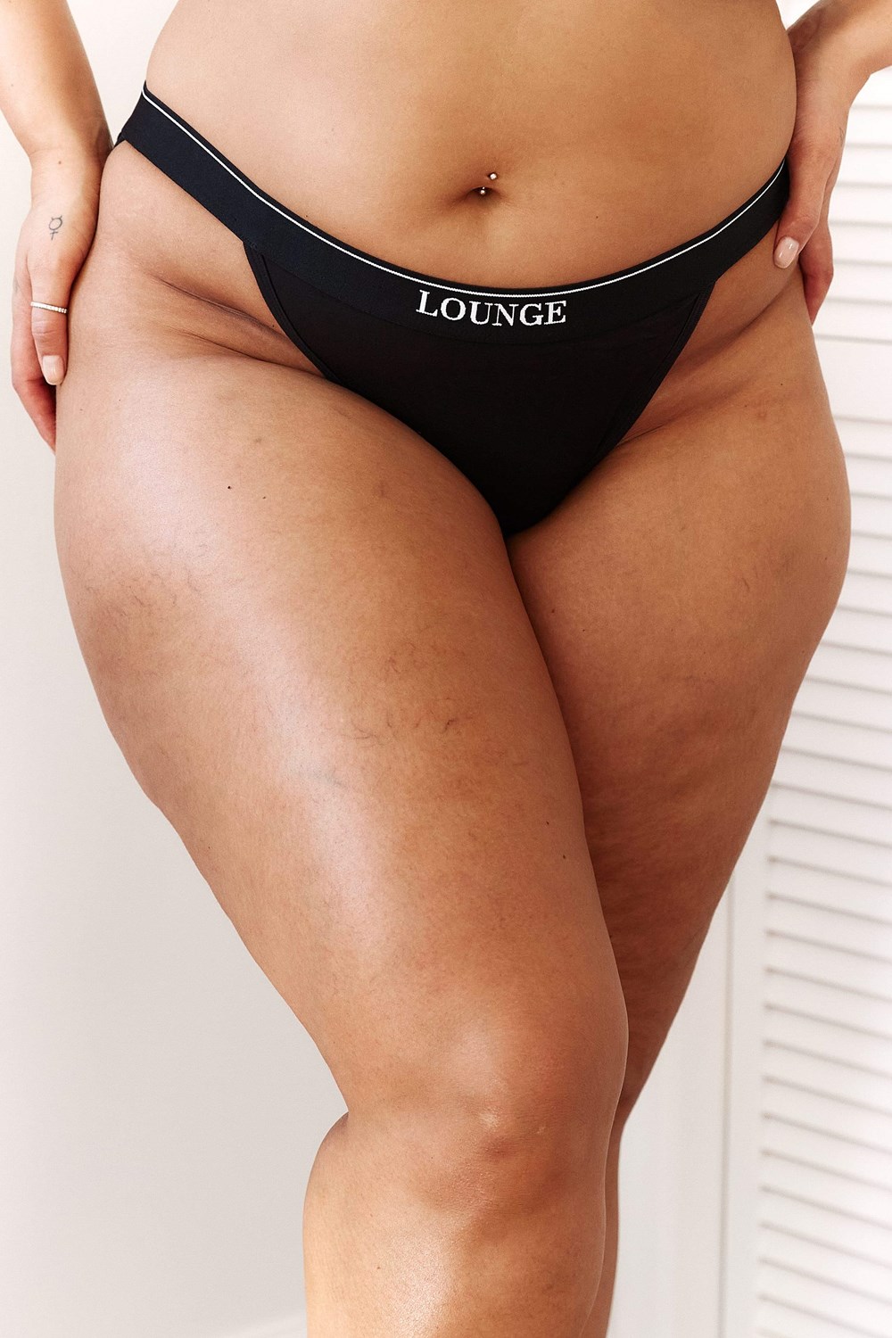 Lounge Underwear Bamboo Minimal Triangle Briefs Svarta | CUTO-54712