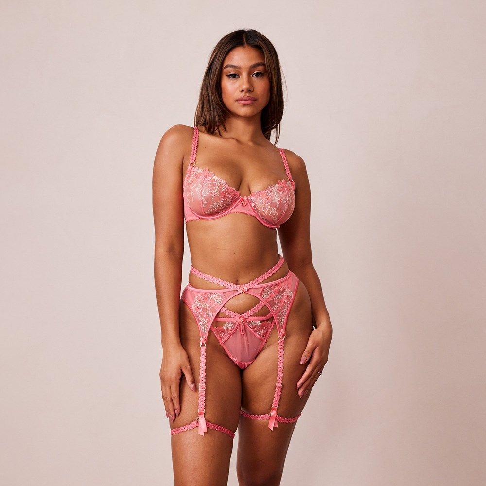 Lounge Underwear Casey Intimates Set Rosa | HVAN-85402