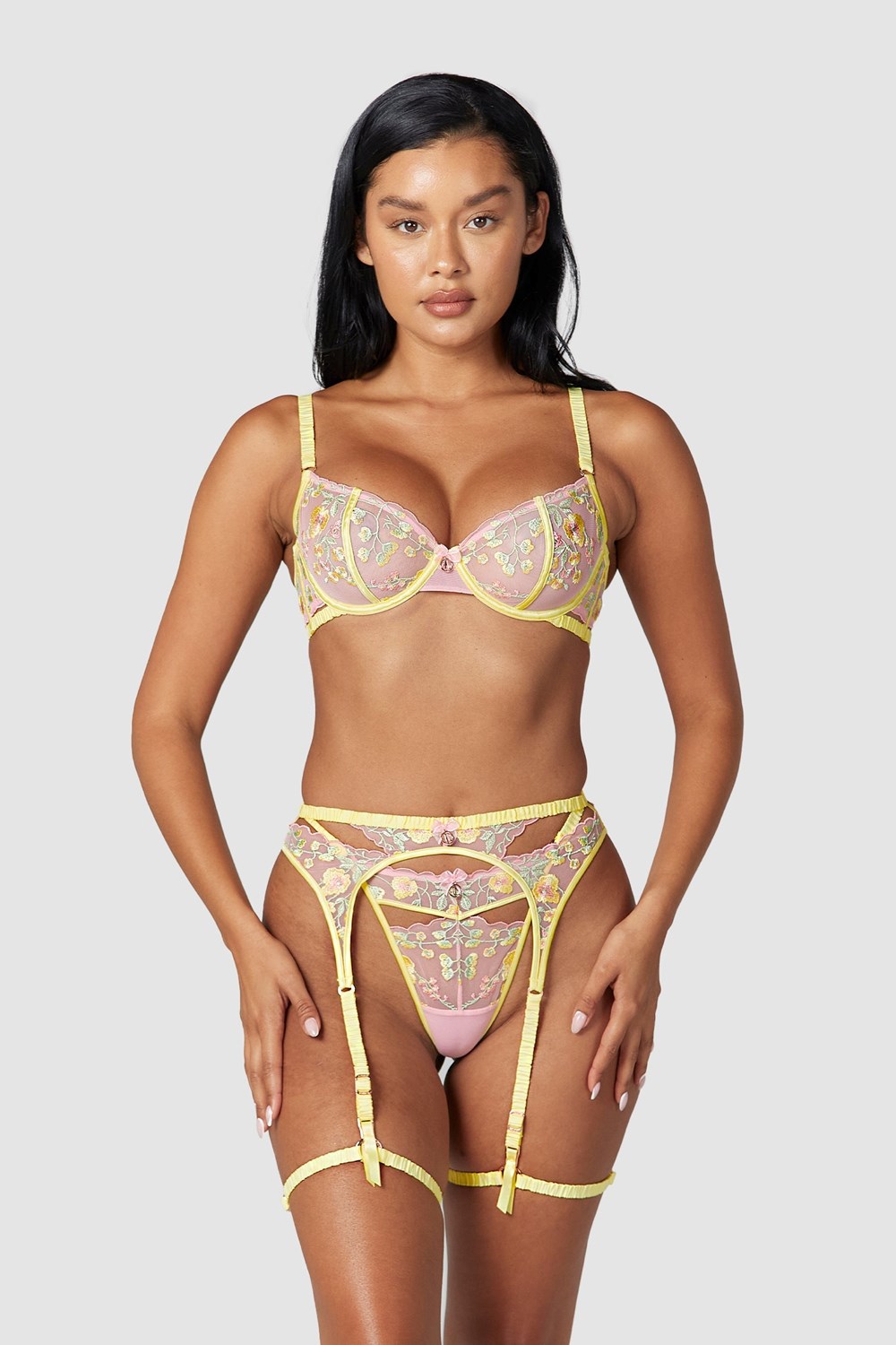 Lounge Underwear Cassia Intimates Set Citron | LQFK-27058