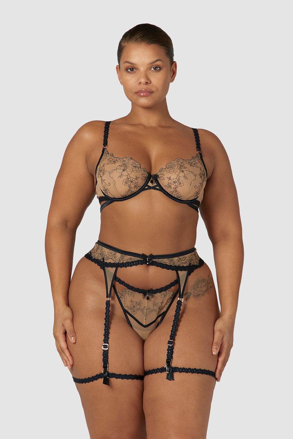 Lounge Underwear Catherine Intimates Set Svarta | KWNF-80792