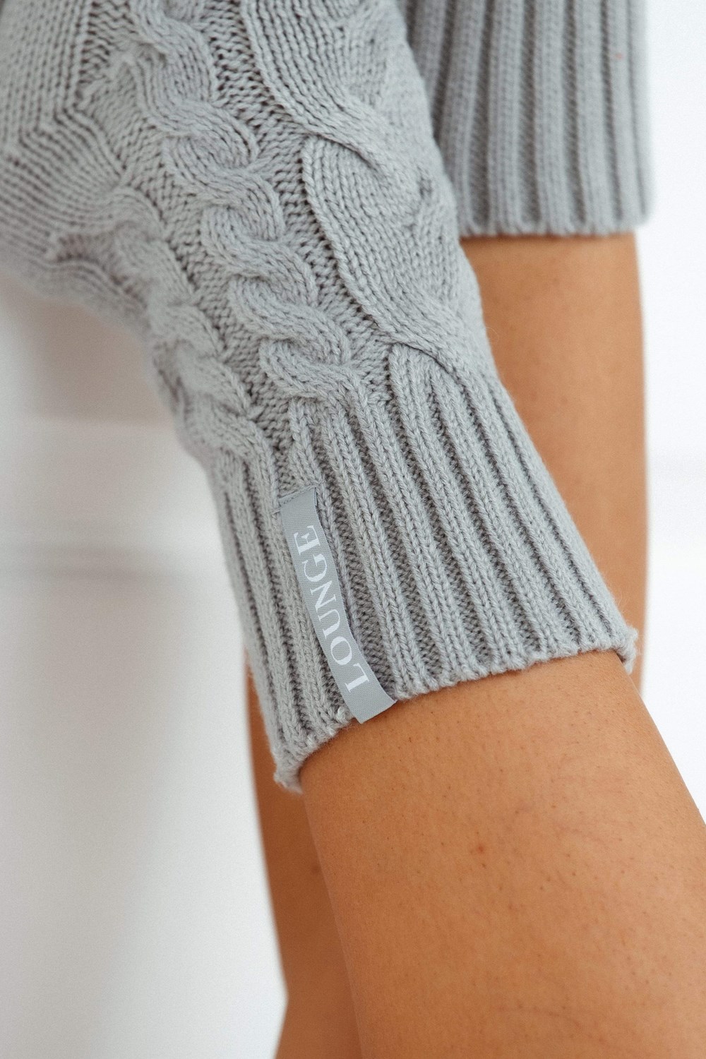 Lounge Underwear Cosy Stickad Socks Grå | VKBW-69731