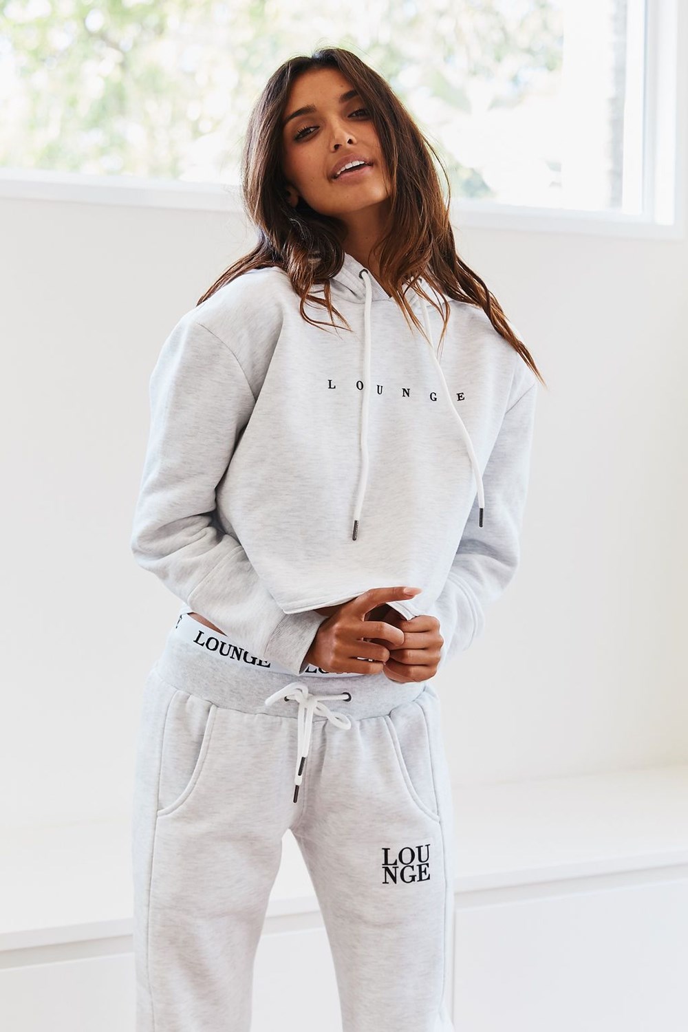 Lounge Underwear Cropped Hoodie Vita | UNSP-87129