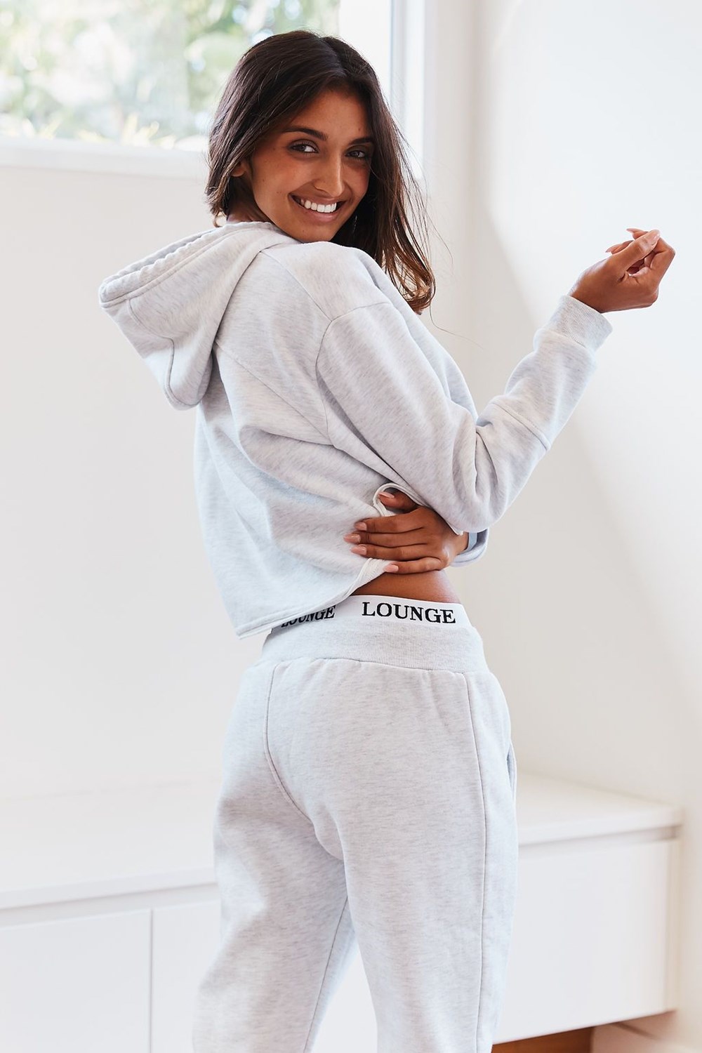 Lounge Underwear Cropped Hoodie Vita | UNSP-87129