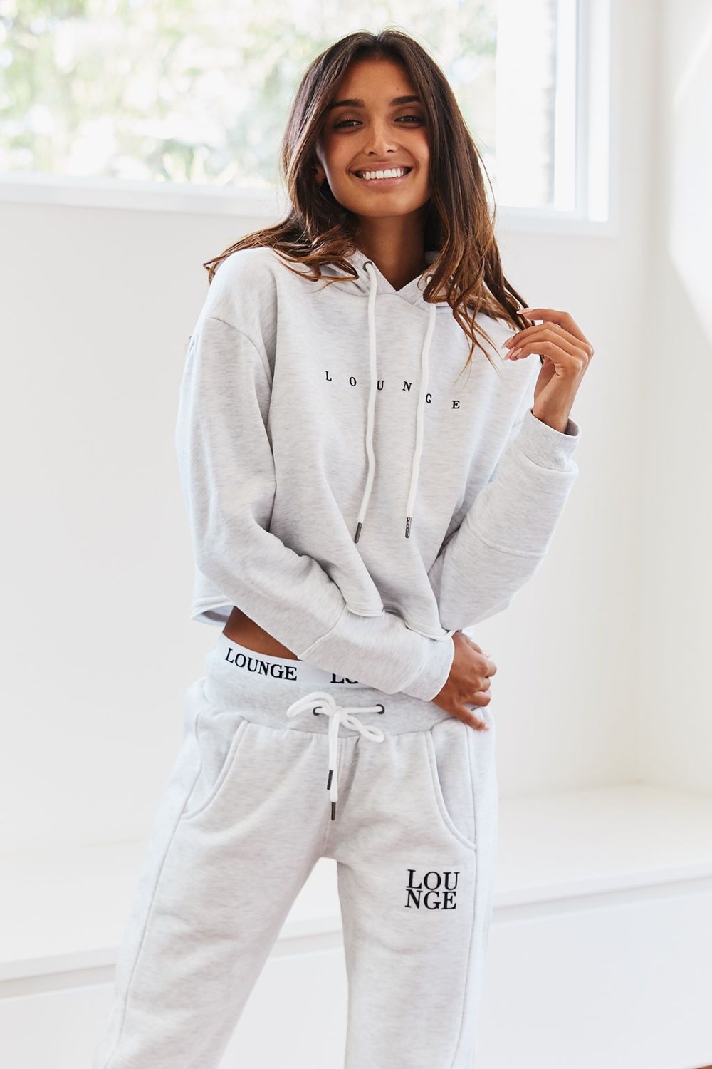 Lounge Underwear Cropped Hoodie Vita | UNSP-87129