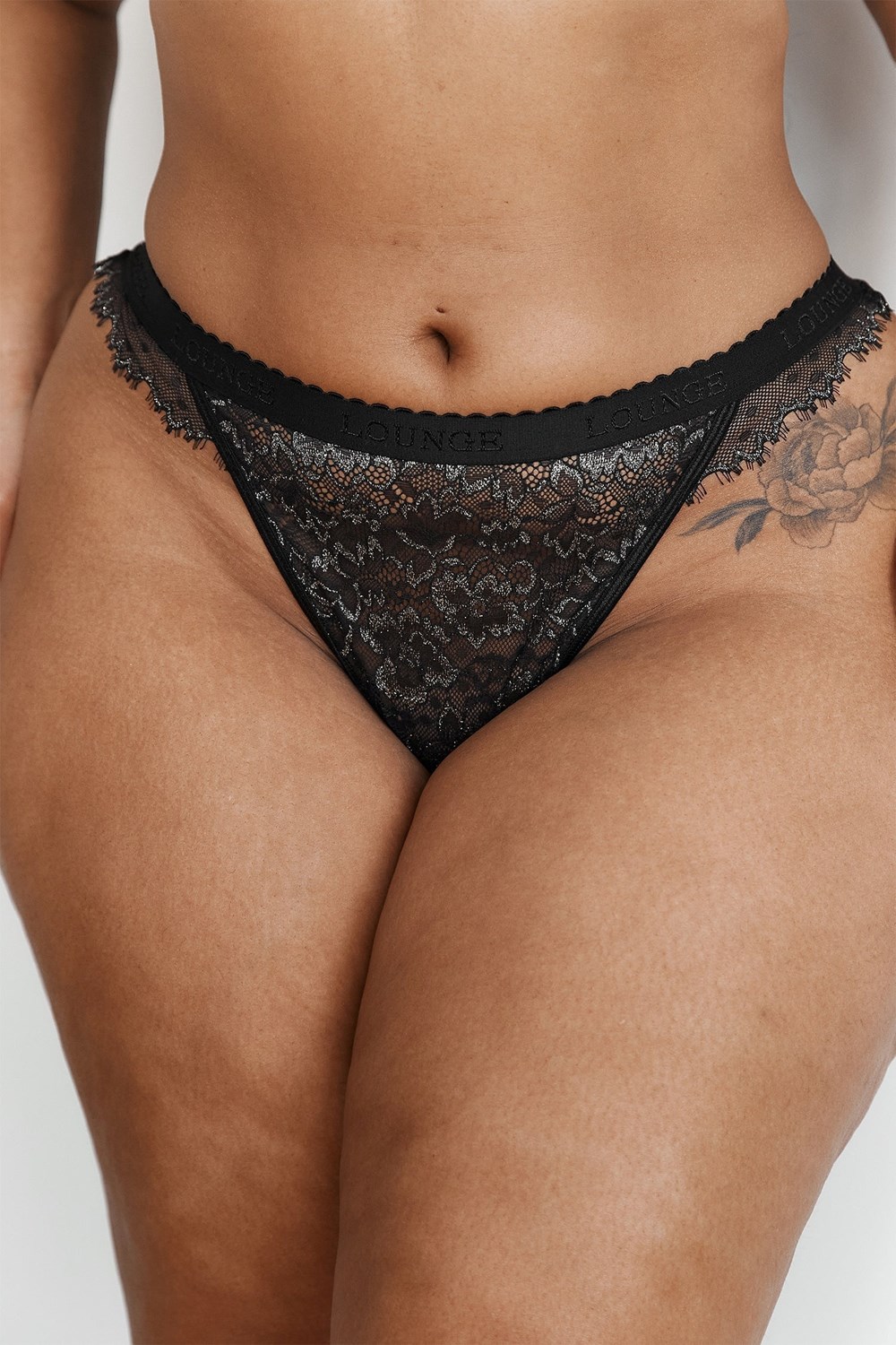 Lounge Underwear Desire String Svarta | BPXD-48163