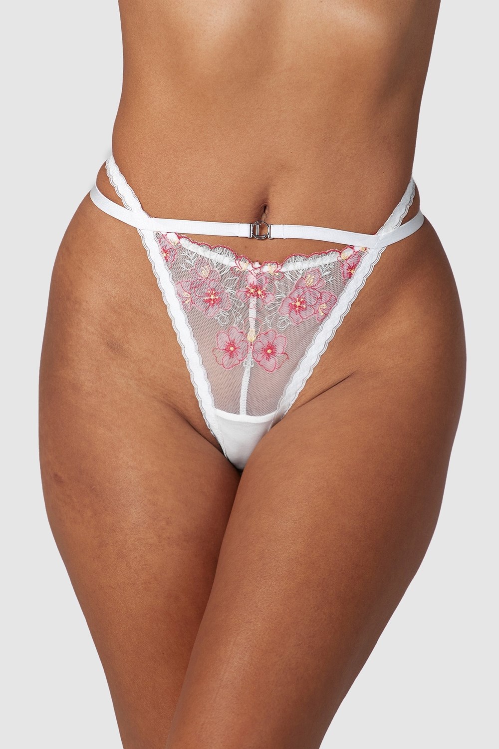 Lounge Underwear Ditsy Embroidered G-string Vita | VMIR-46159