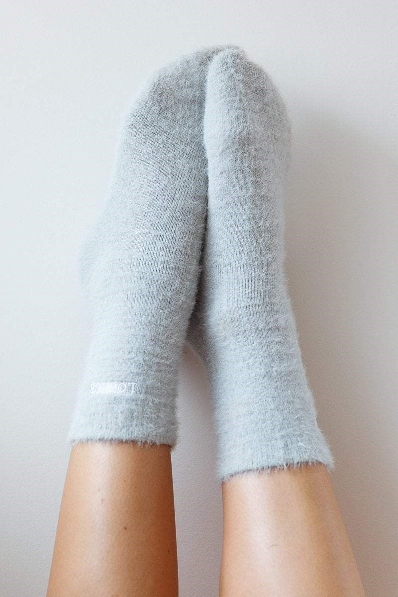 Lounge Underwear Embroidered Lounge Toastie Socks Silver | KOQI-08195