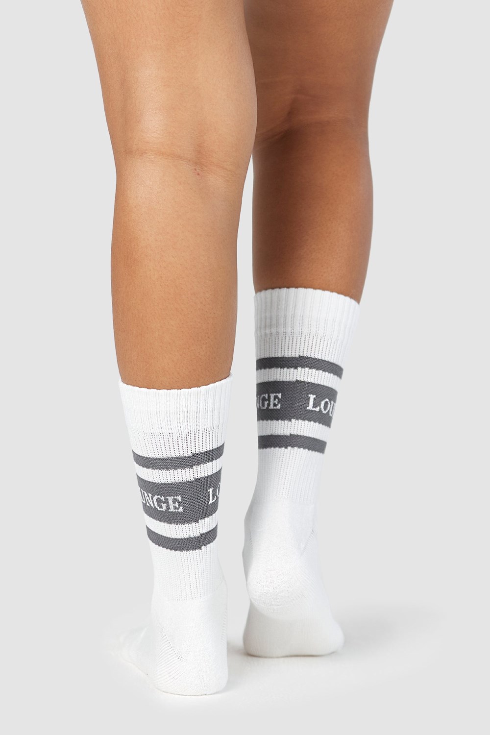 Lounge Underwear Essential Socks (Two Pack) Charcoal | PUOT-78690