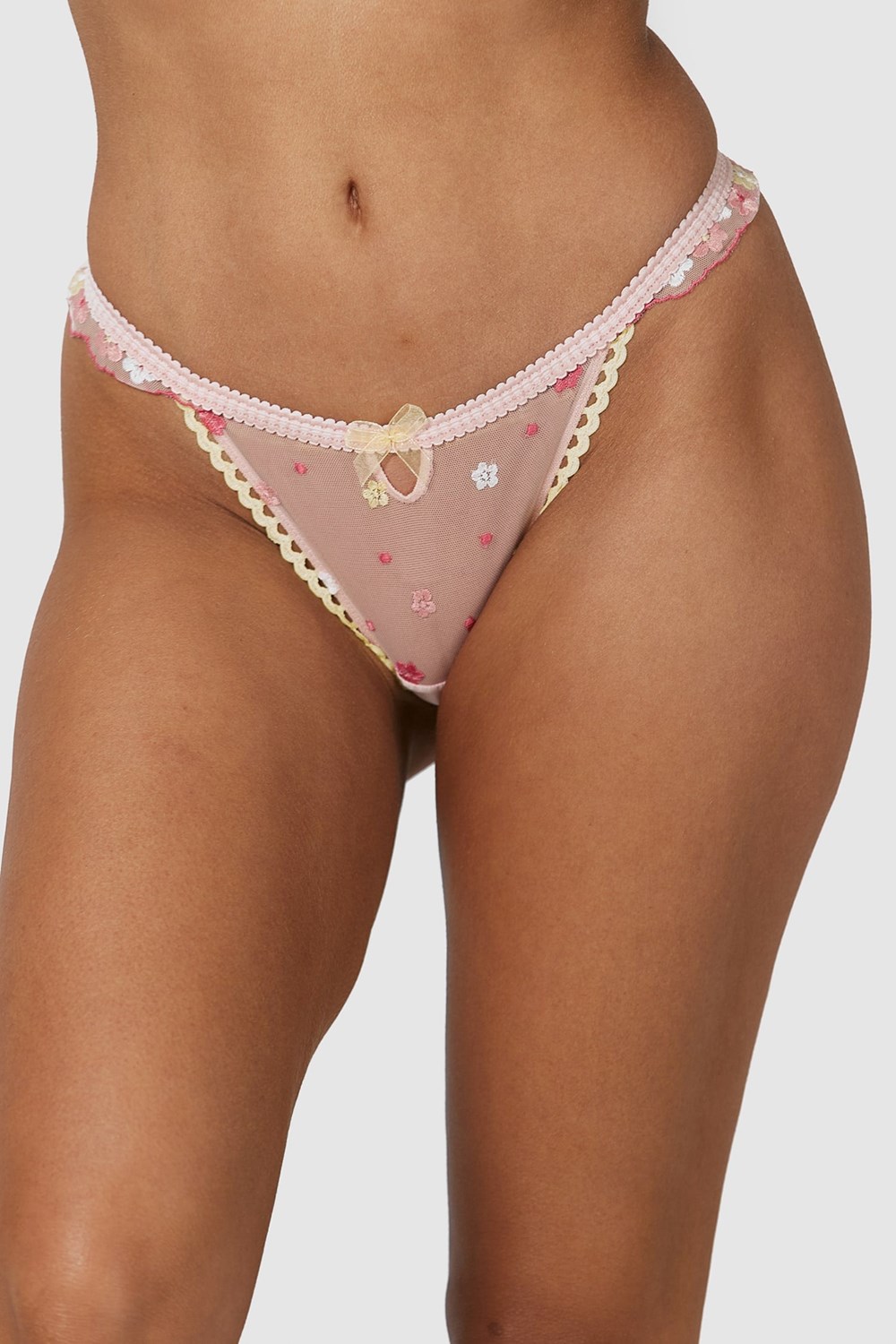 Lounge Underwear Fleur String Rosa | HMZC-52389