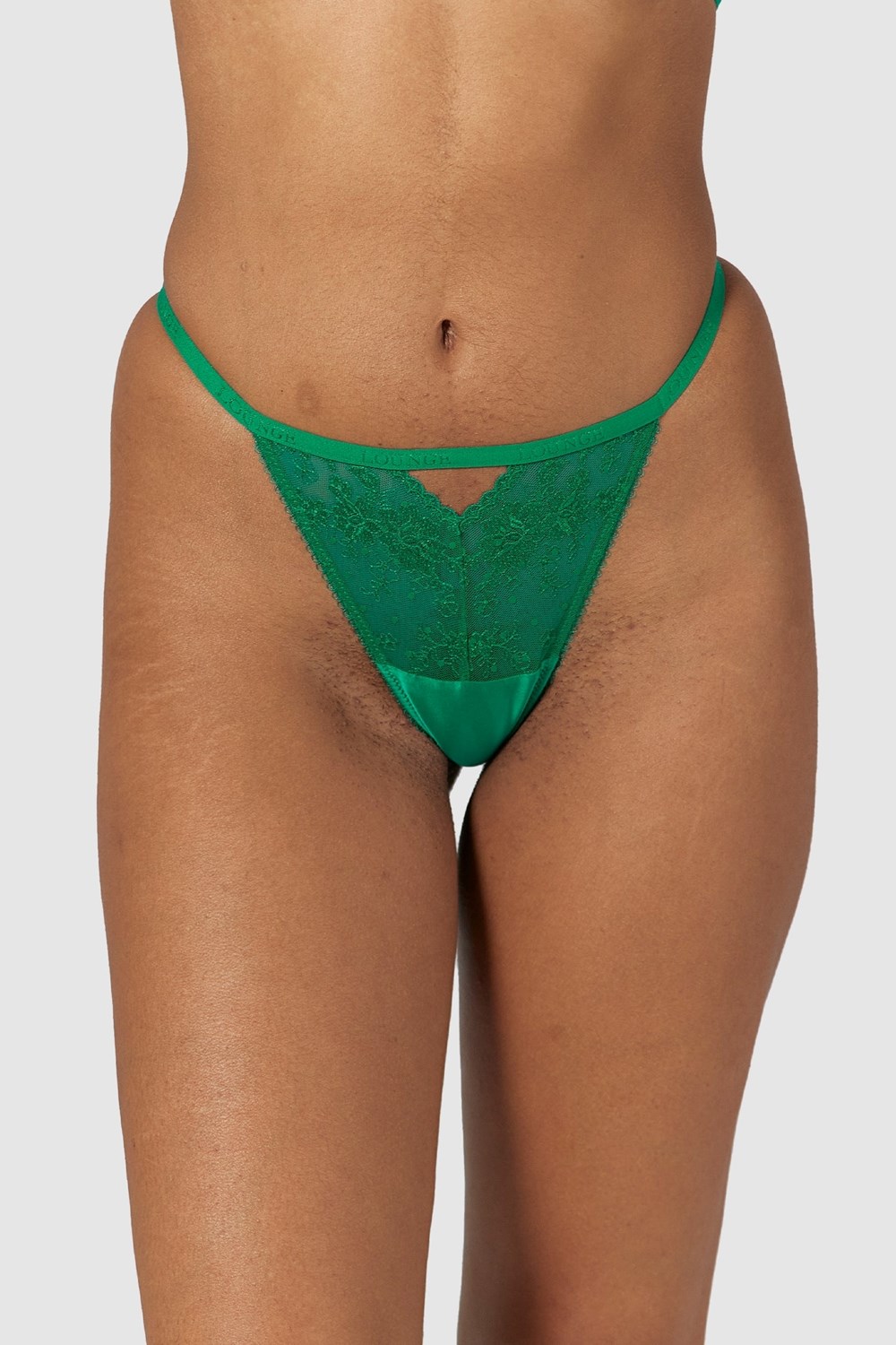 Lounge Underwear Flirt G-string Emerald | ASHZ-07165