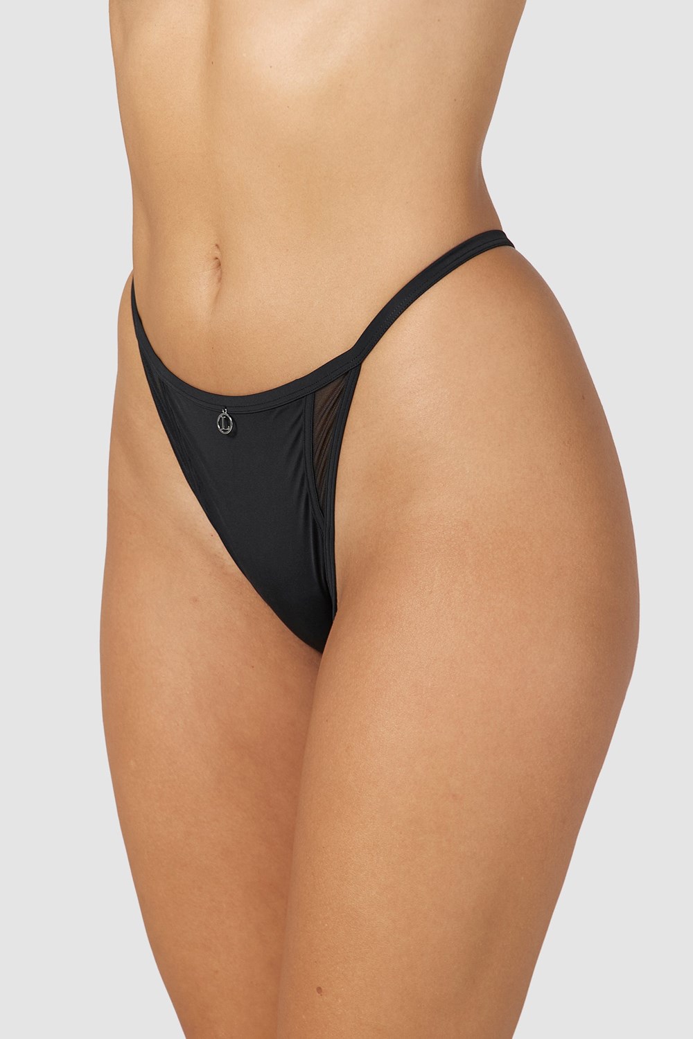 Lounge Underwear Klassiska String Svarta | AEPW-51380