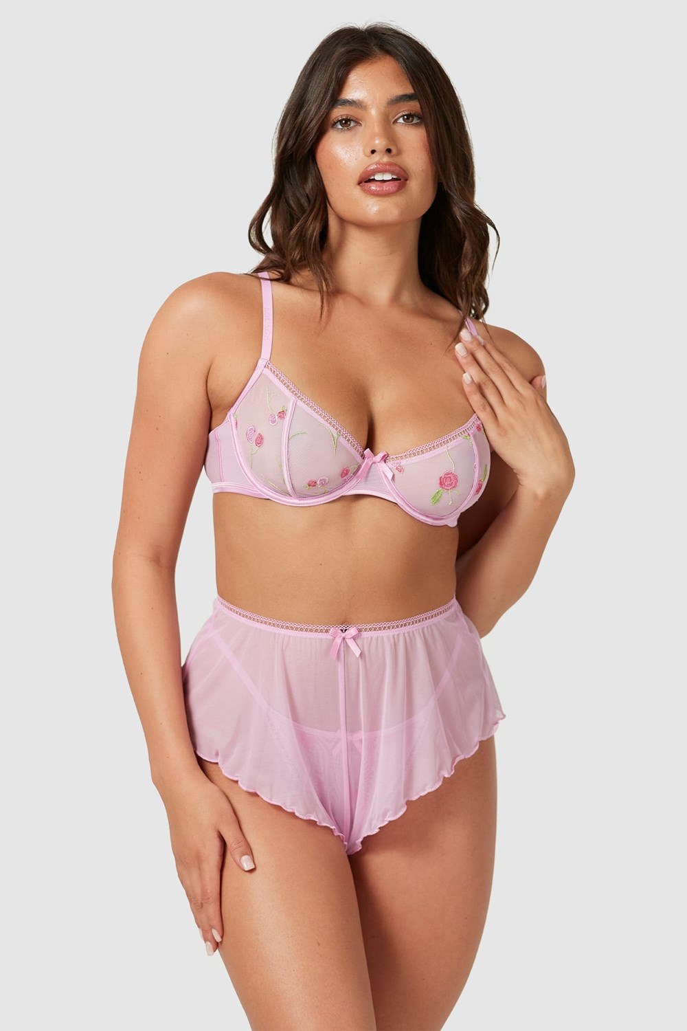 Lounge Underwear Remy Intimates Set Lavendel Rosa | VPXF-63749