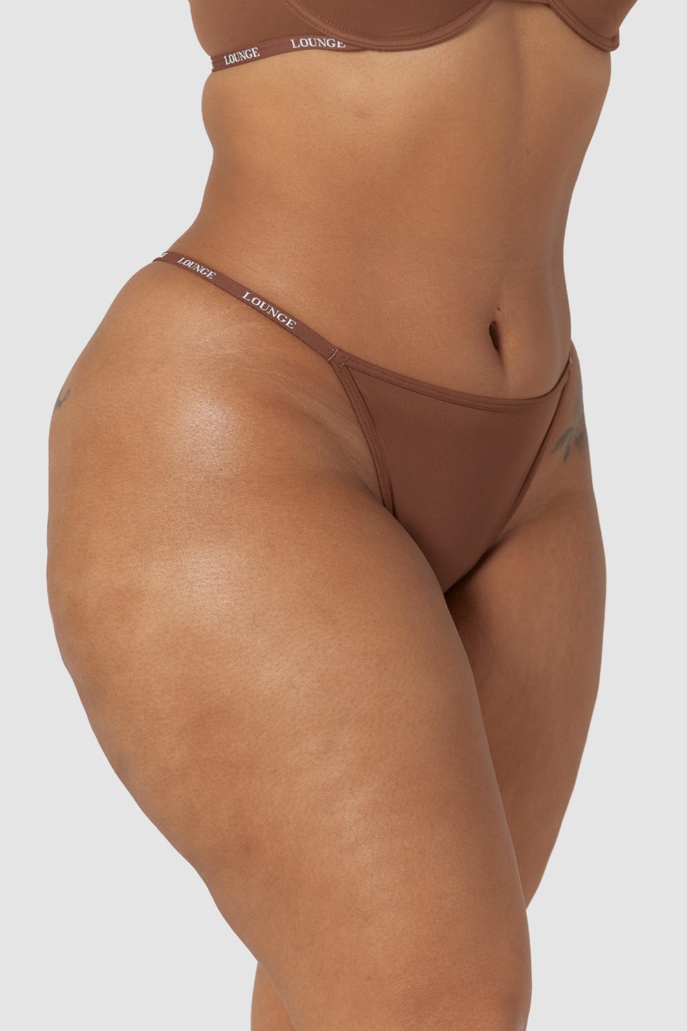 Lounge Underwear Smooth Klassiska String Chestnut | AVIJ-48705