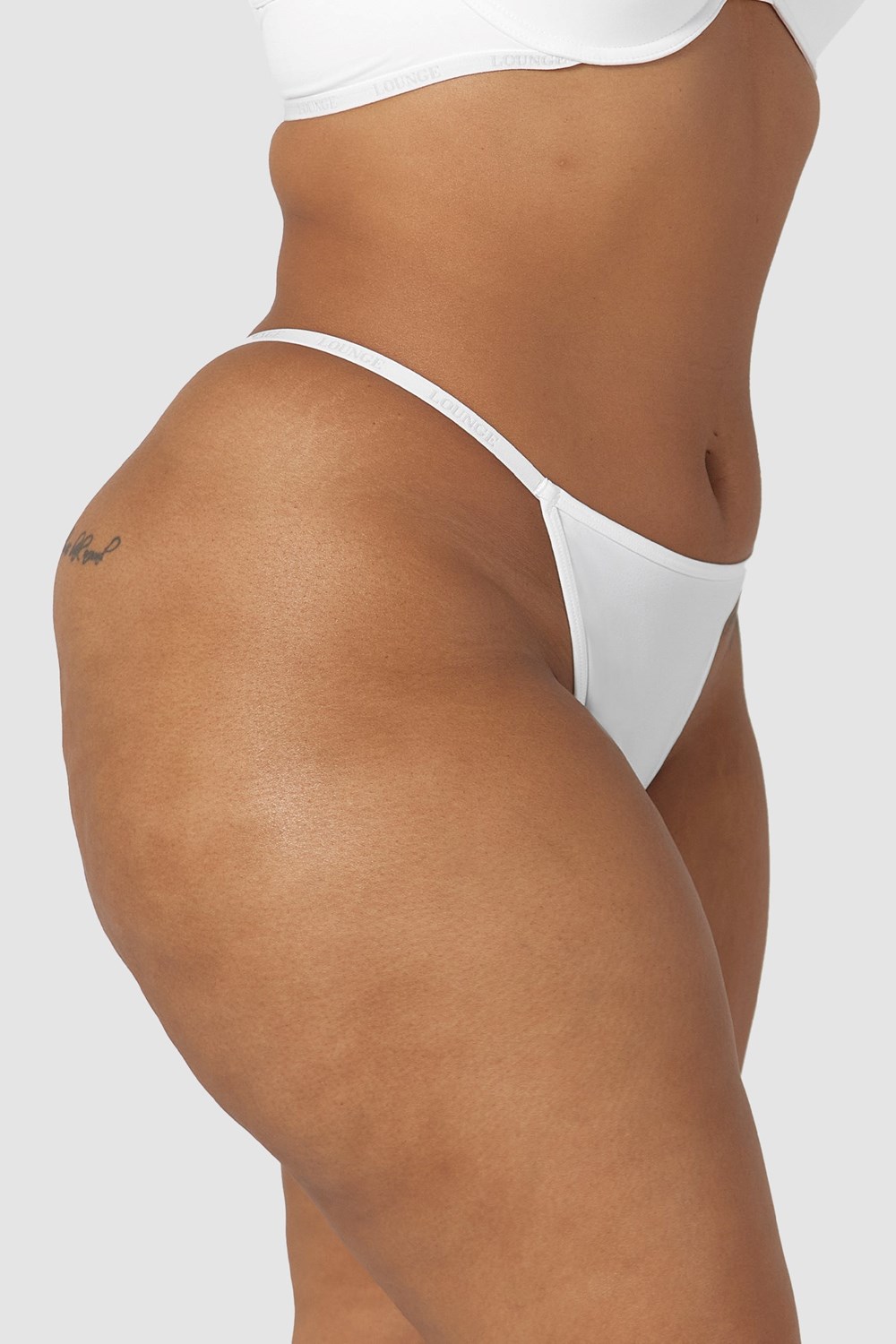 Lounge Underwear Smooth Klassiska String Vita | FYIN-69012