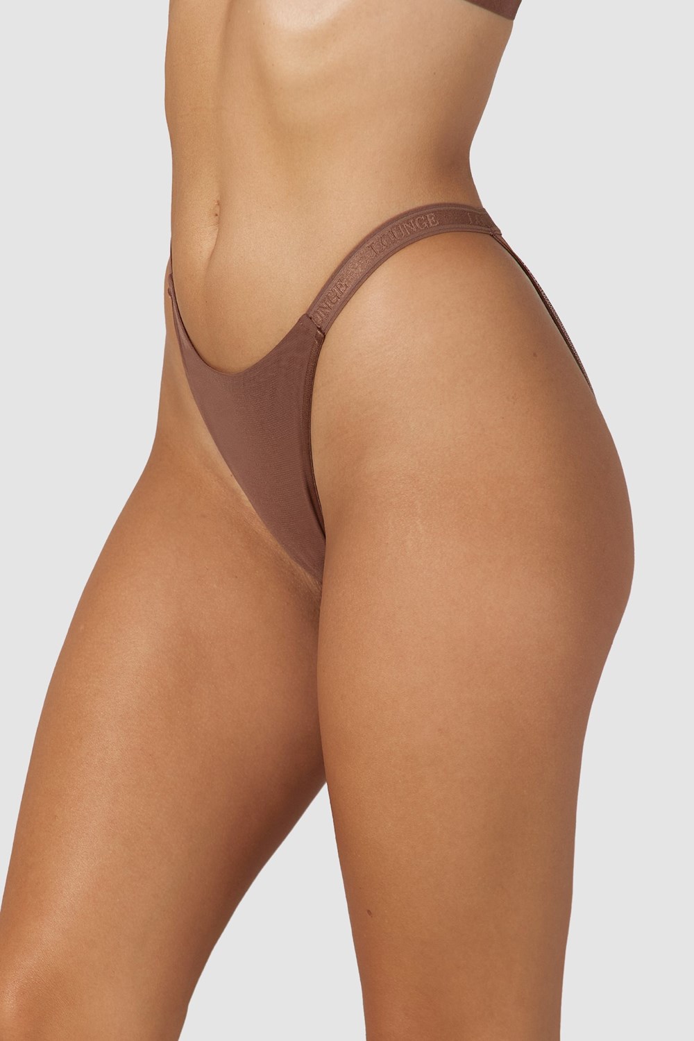 Lounge Underwear Smooth Mesh Briefs Chestnut | DROS-72961