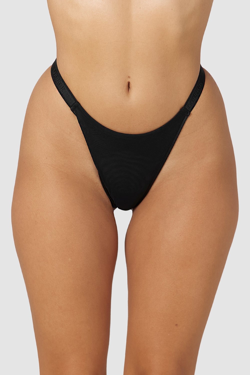 Lounge Underwear Smooth Mesh String Svarta | VNLS-12643