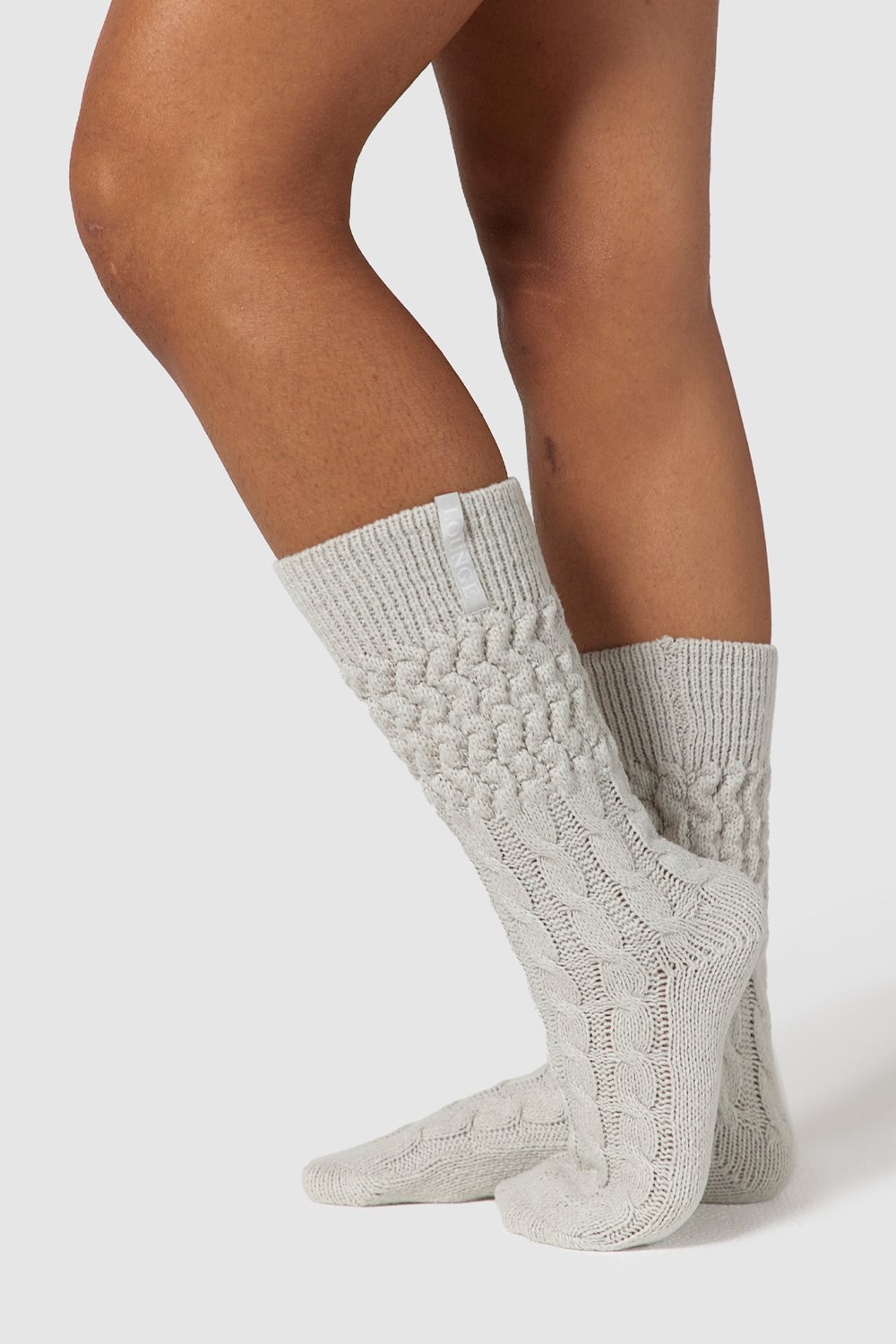 Lounge Underwear Snug Stickad Socks Frost | KTNR-01765