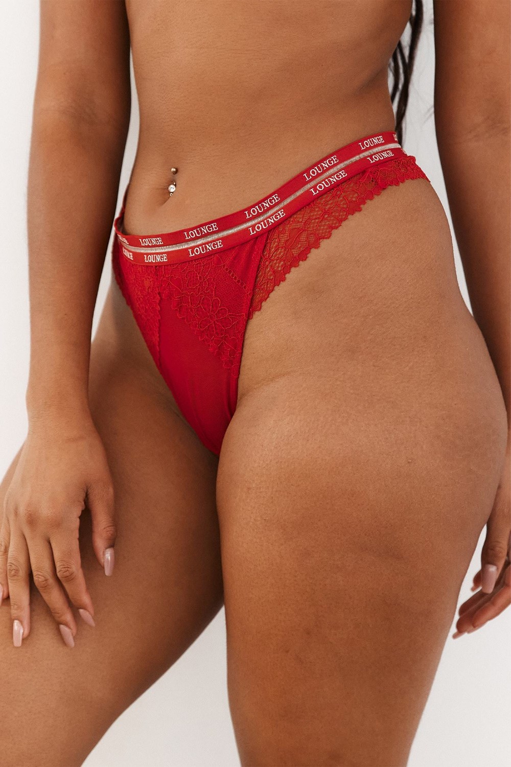 Lounge Underwear Vogue String Vinröda | SFZO-71349