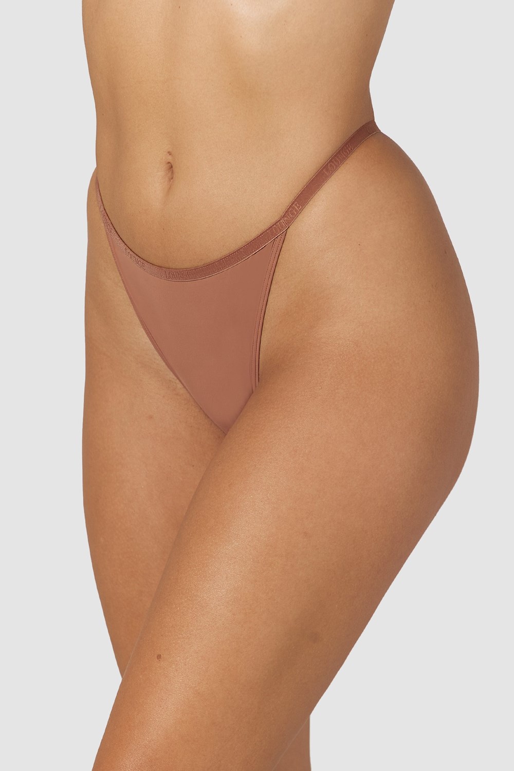 Lounge Underwear Your Everyday String Mocha | WYPV-07419