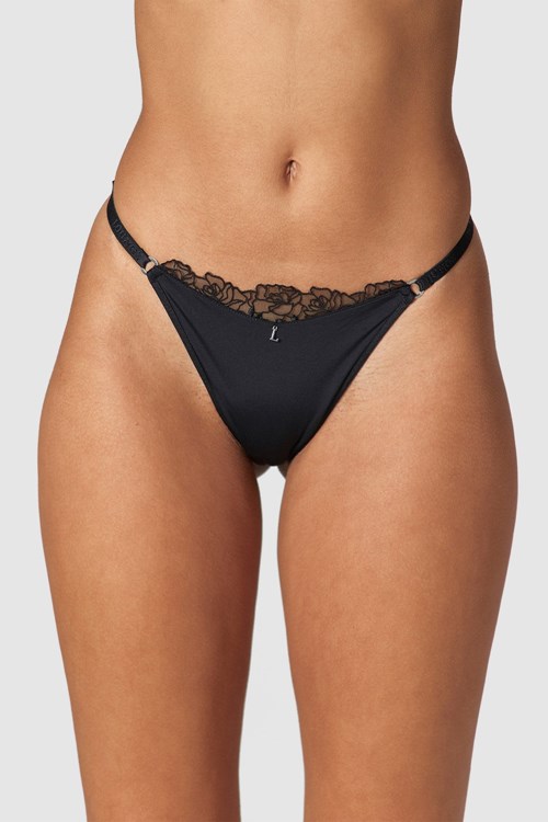 Lounge Underwear Anti-Gravity String Svarta | NJWS-51042