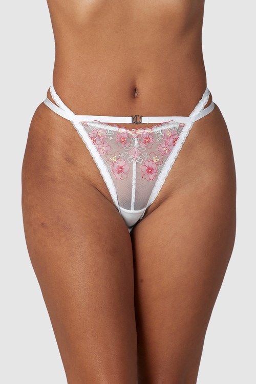 Lounge Underwear Ditsy Embroidered Briefs Vita | WROD-84127