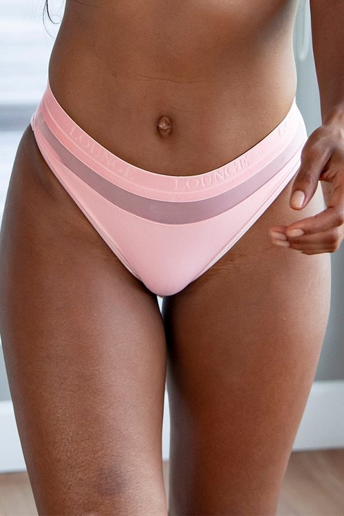 Lounge Underwear Mesh Briefs Rosa | ZAML-74301