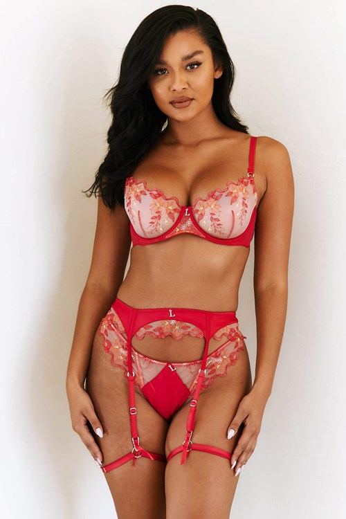 Lounge Underwear Peyton Intimates Set Cherry | XSYW-96052