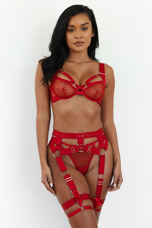 Lounge Underwear Phoenix Intimates Set Röda | CATU-36018