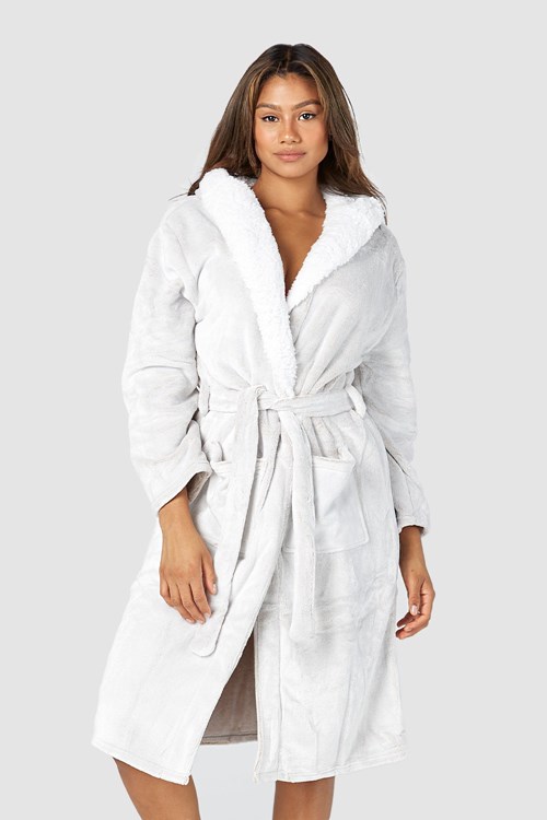 Lounge Underwear So Soft Luxury Dressing Gown Mink | EDGS-83720